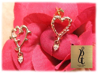 �wDeux coeur�x �t�H�����Ⴂ�̃_�u���n�[�g�s�A�X(�s���N�S�[���h)